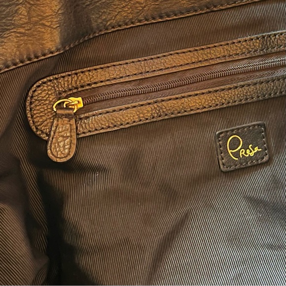 New, vintage, NWOT, PRESA large leather black bag - Picture 10 of 16